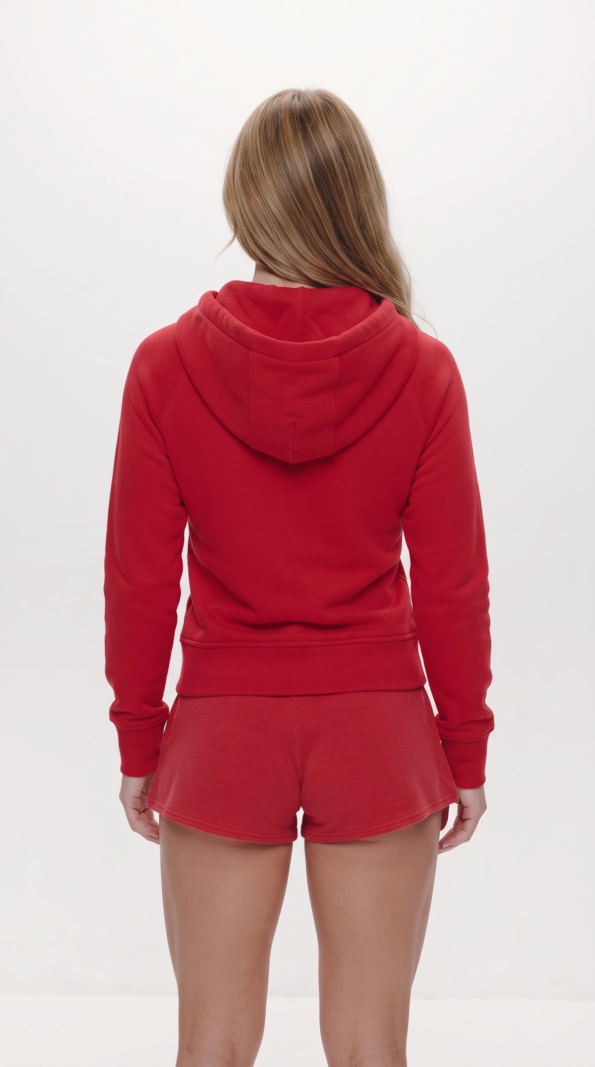 Women's Fleece Zip-Up Funnel-Neck Hoodie