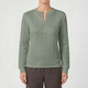 Zanthea  - Textured Cable-Pattern Zip Up Jumper Layering On Cooler Days