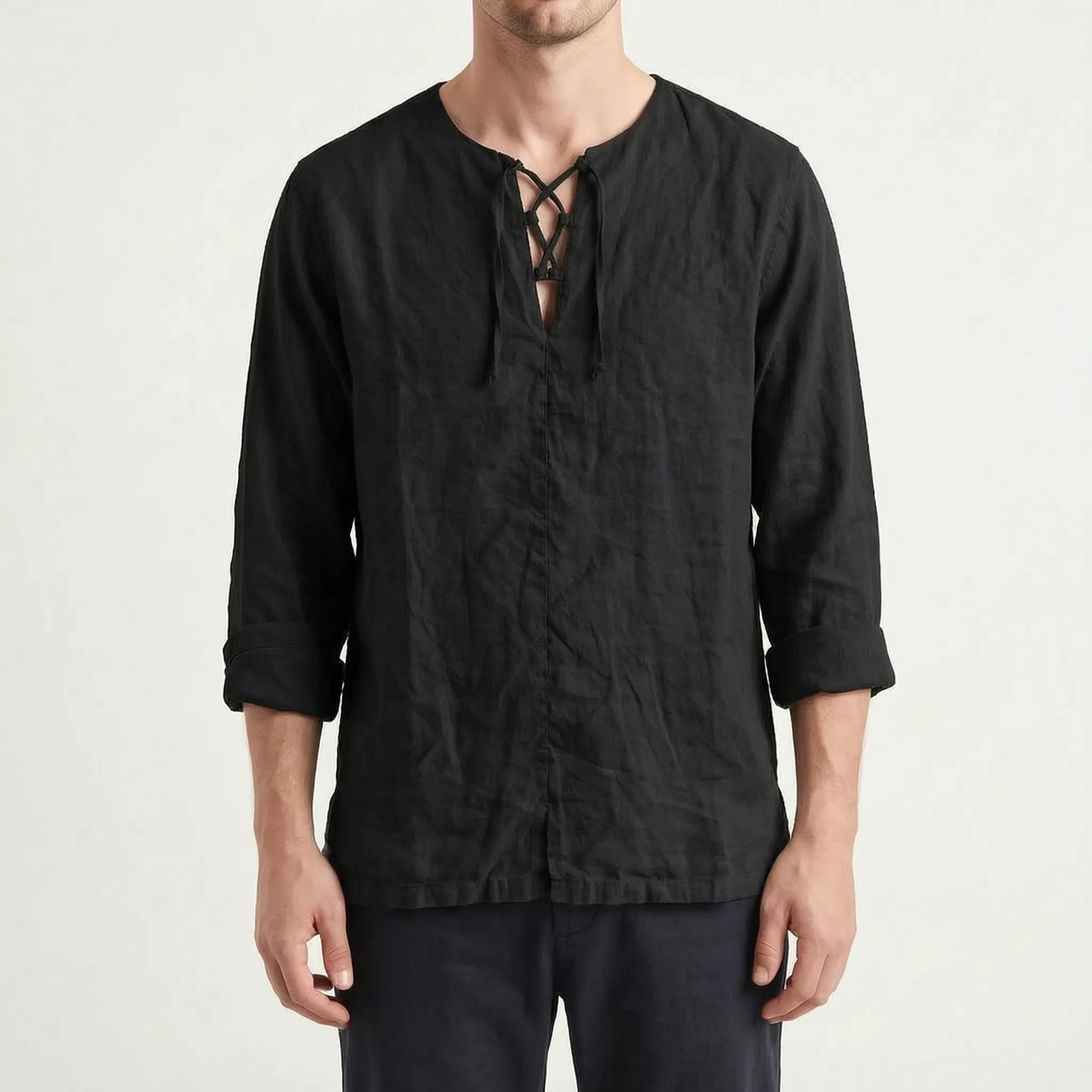 Zefyris  - Casual Long-Sleeved Textured Summer Shirt Warm Weather Wear