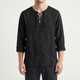 Zefyris  - Casual Long-Sleeved Textured Summer Shirt Warm Weather Wear