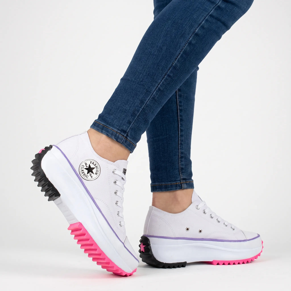 Zennix  - Casual Chunky White Trainers Daily Walking