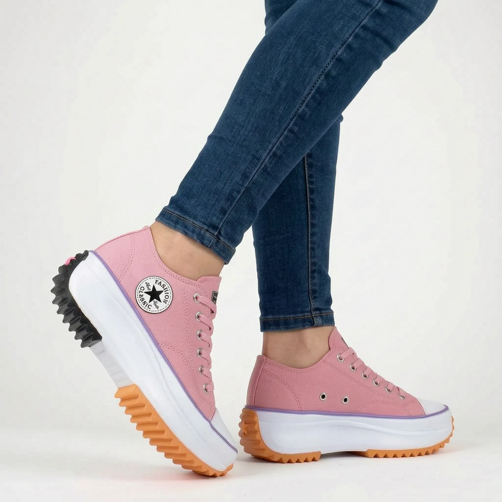 Zennix  - Casual Chunky White Trainers Daily Walking