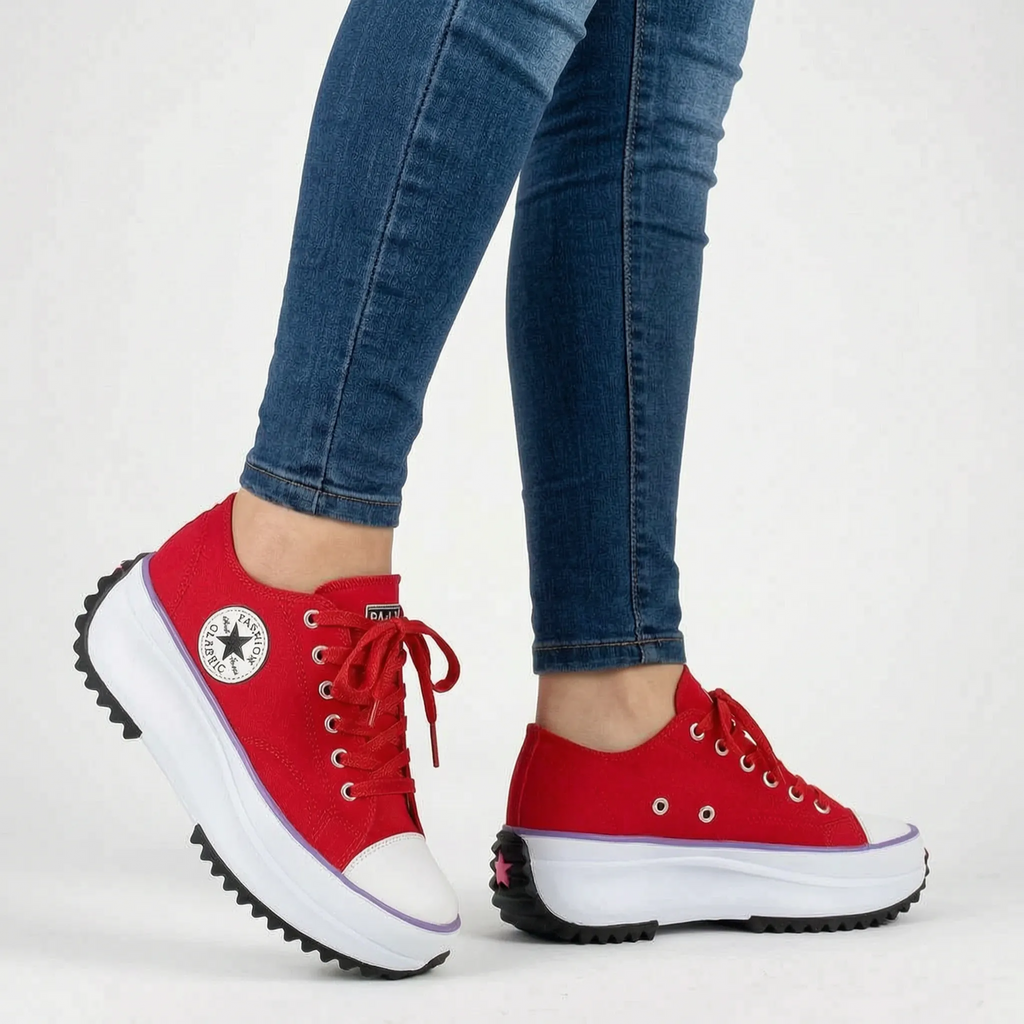 Zennix  - Casual Chunky White Trainers Daily Walking
