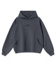 Unisex pullover hoodie with chest logo and kangaroo pocket