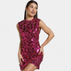 Women's Sleeveless Sequin A-Line Mini Dress