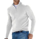 Men's long-sleeve quarter-zip jumper with mock neck