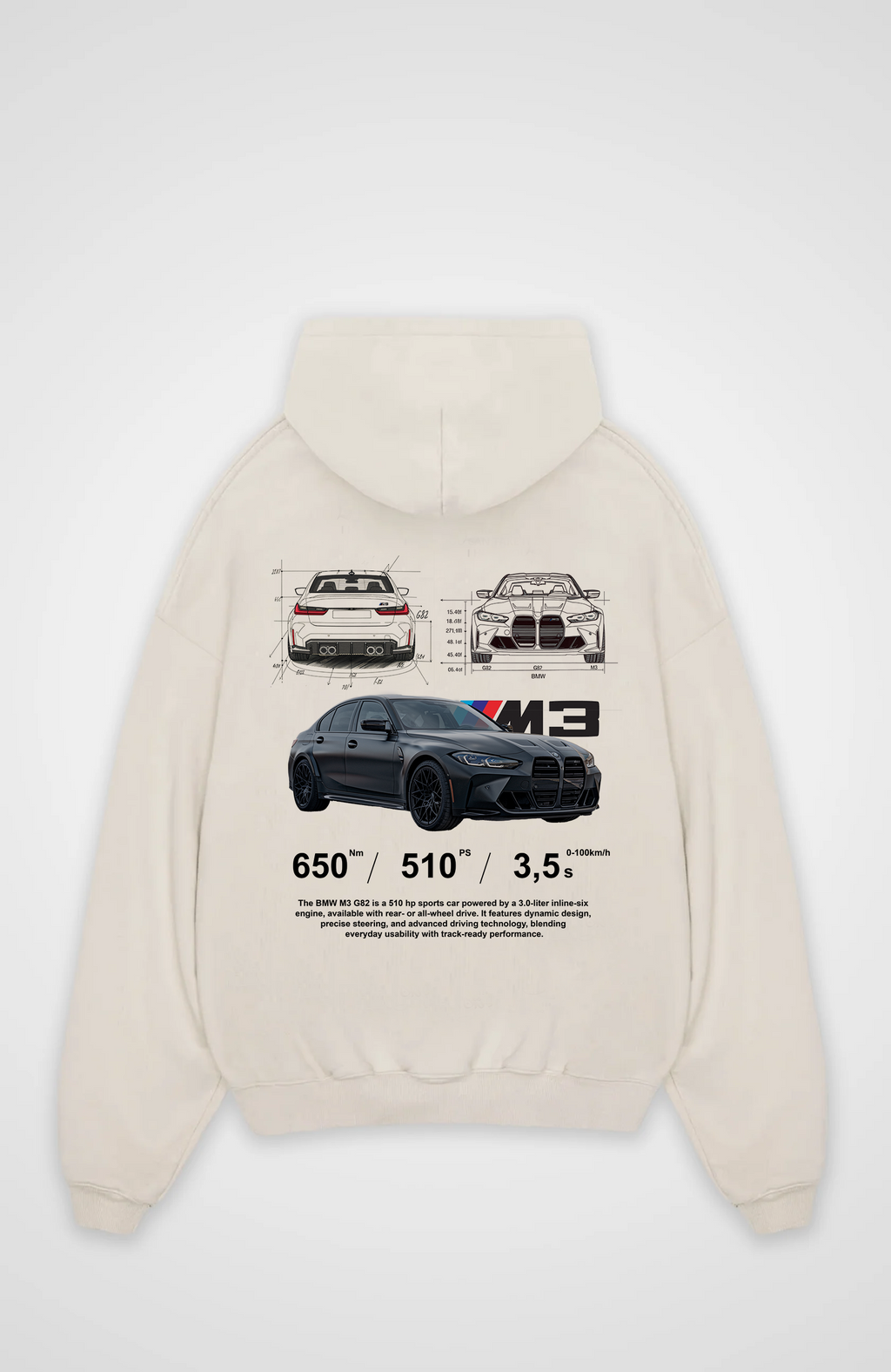 M3 G80 oversized hoodie