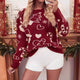 Women's Tree and Heart Knit Christmas Jumper