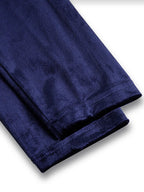 Women's navy long sleeve pleated midi dress