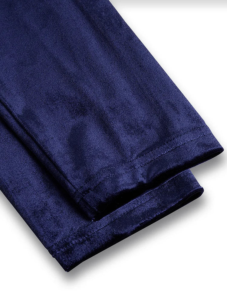 Women's navy long sleeve pleated midi dress