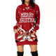 Women's Reindeer Christmas Hoodie Dress