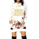 Women's Reindeer Christmas Hoodie Dress