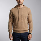 Unisex textured hoodie with drawstring hood and long sleeves