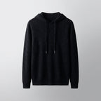Unisex textured hoodie with drawstring hood and long sleeves