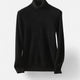 Men's plain turtleneck sweater with long sleeves