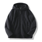 Men's fleece zip hoodie with zipped pockets