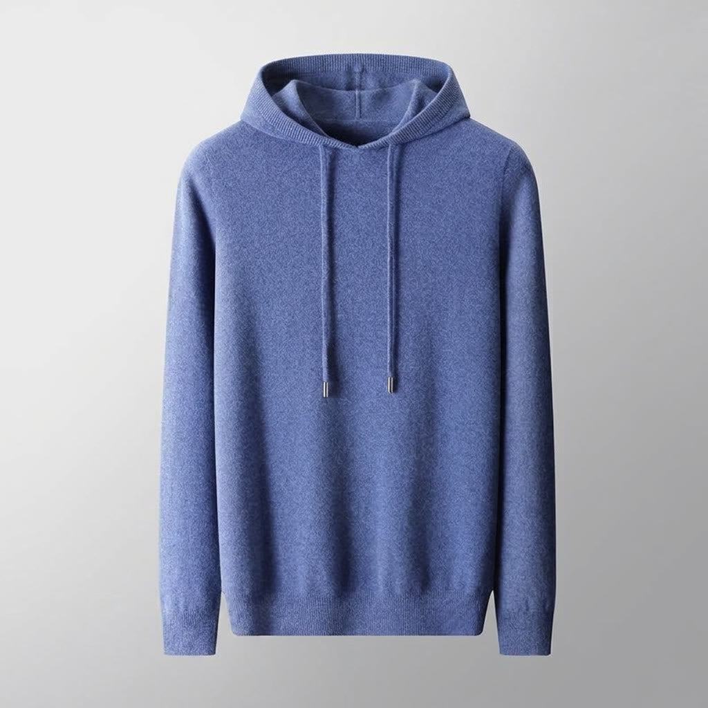 Unisex textured hoodie with drawstring hood and long sleeves