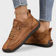Women's lace-up casual sneakers with ankle strap, stitched panels and textured sole