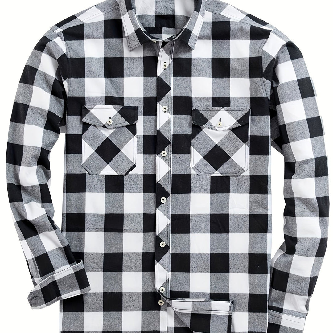 Men's Buffalo Check Flannel Shirt