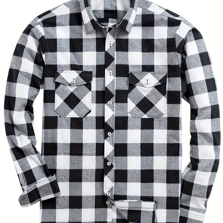 Men's Buffalo Check Flannel Shirt