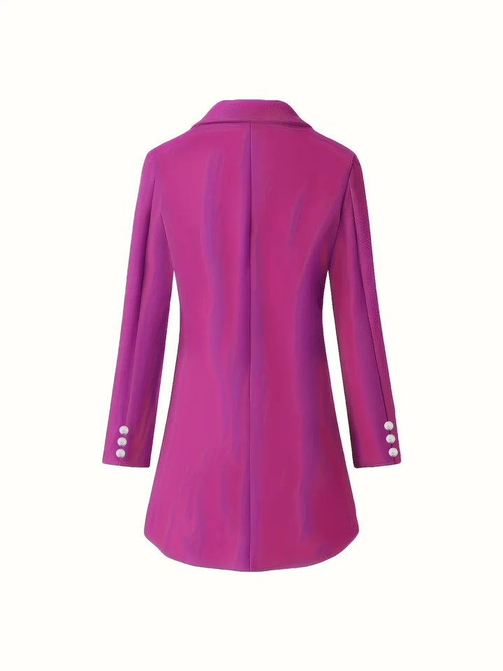 Women's Double-Breasted Longline Coat