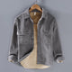 Men's Fleece Lined Corduroy Overshirt