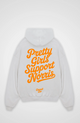 Women's oversized hoodie with Pretty Girls Support Norris back graphic