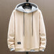 Men's relaxed hooded sweatshirt with drawstrings and long sleeves