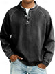 Men's Vintage Washed Henley Shirt
