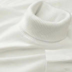 Men's ribbed roll neck jumper with long sleeves and ribbed cuffs