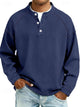 Men's Vintage Washed Henley Shirt