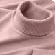 Men's ribbed roll neck jumper with long sleeves and ribbed cuffs