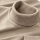 Men's ribbed roll neck jumper with long sleeves and ribbed cuffs