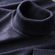 Men's ribbed roll neck jumper with long sleeves and ribbed cuffs