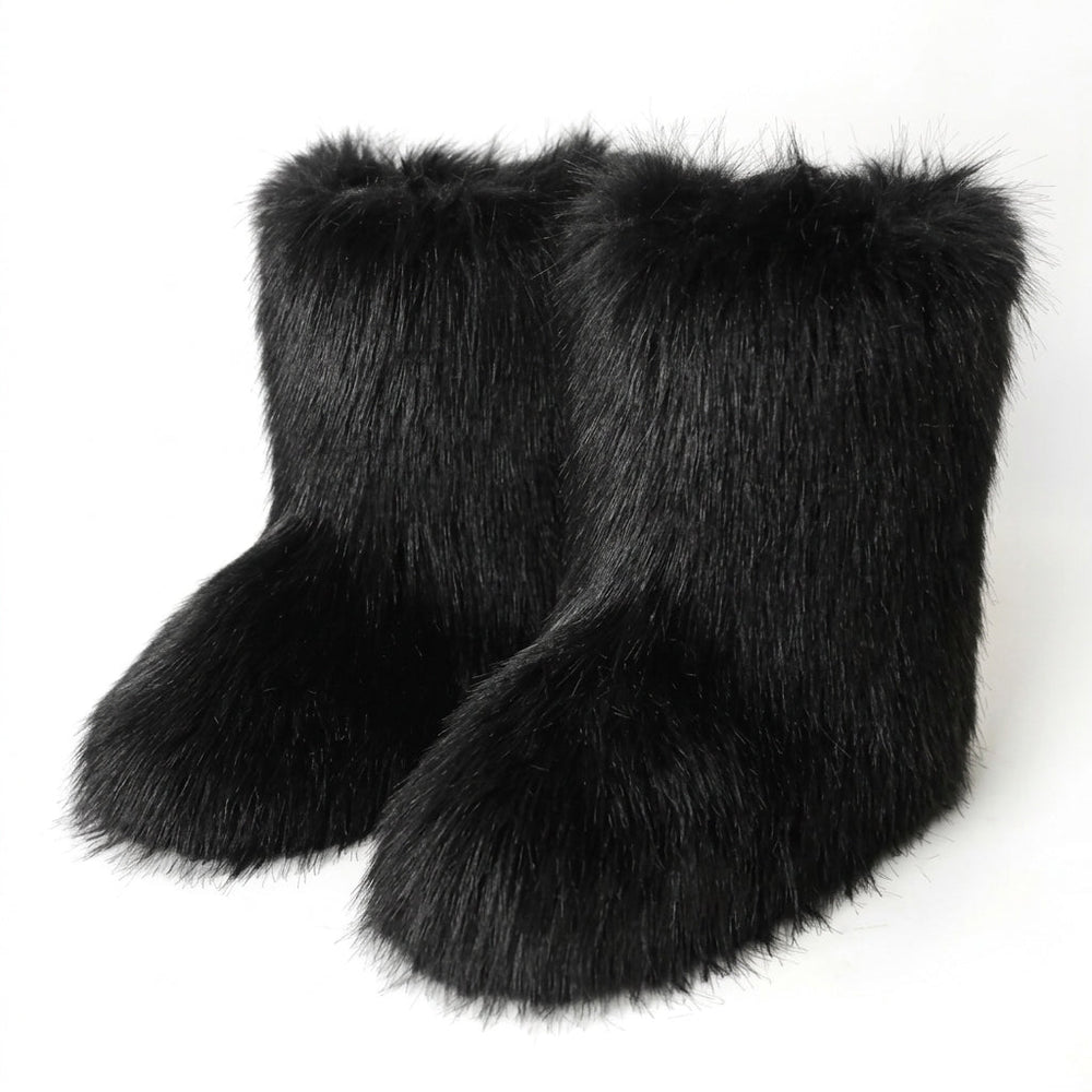 Women's Fluffy Faux Fur Winter Boots