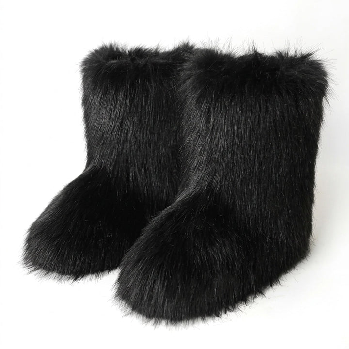 Women's Fluffy Faux Fur Winter Boots