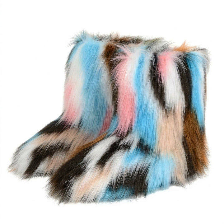 Women's Fluffy Faux Fur Winter Boots