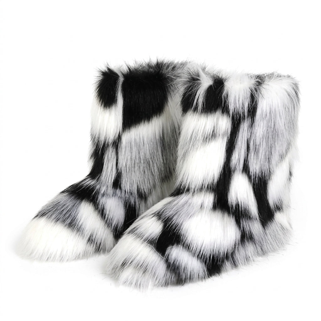 Women's Fluffy Faux Fur Winter Boots