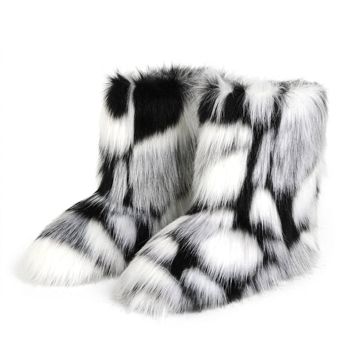 Women's Fluffy Faux Fur Winter Boots