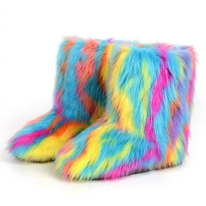 Women's Fluffy Faux Fur Winter Boots