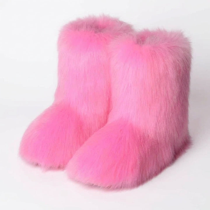Women's Fluffy Faux Fur Winter Boots