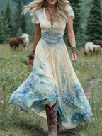 Women's floral maxi dress