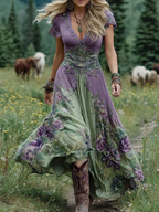 Women's floral maxi dress