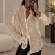Women's Oversized Sequin Party Shirt