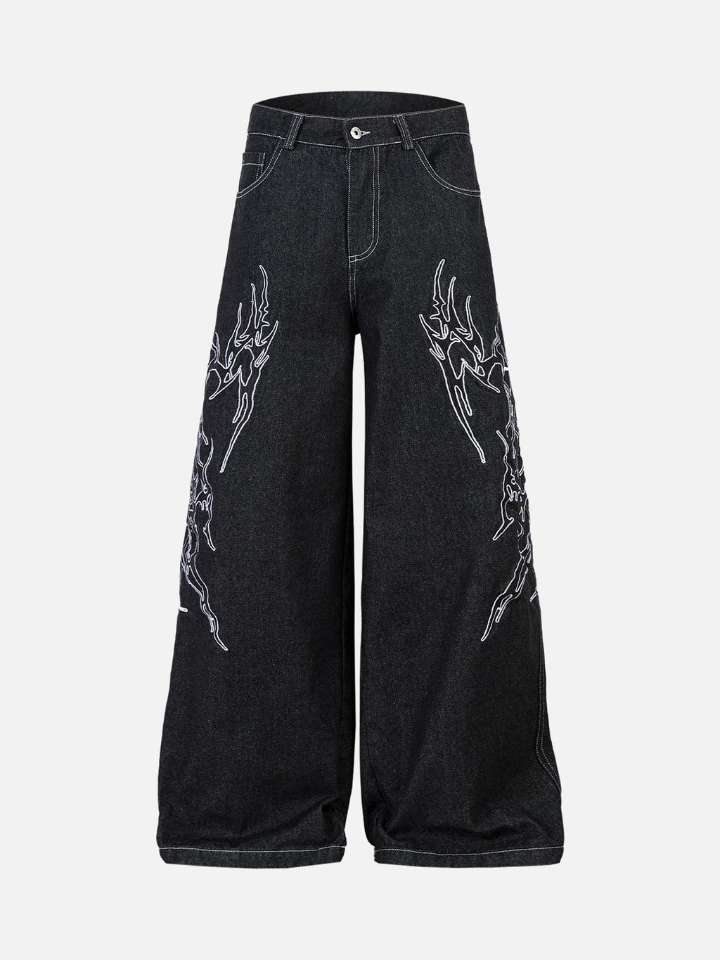 embroidered-flame-baggy-jeans-outfit-inspo