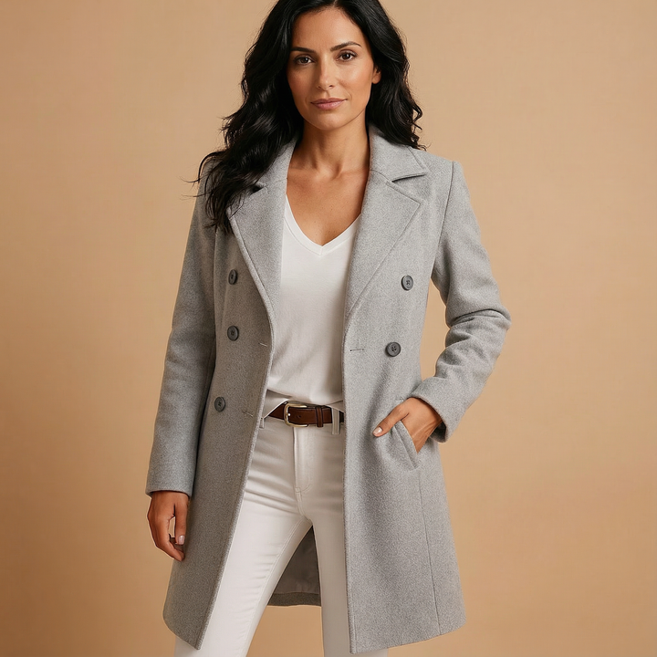 Women's Classic Double-Breasted Coat