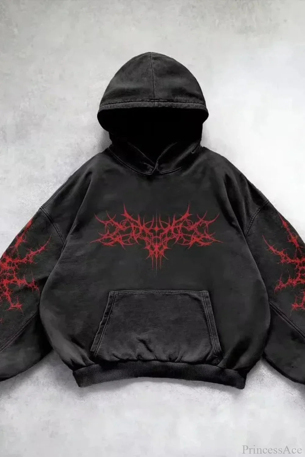fashion-trend-fleece-padded-zipper-hoodie-black-2-m-195