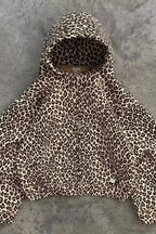 fashion-trend-fleece-padded-zipper-hoodie-brown-m-965