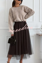 Women's relaxed jumper with leopard print bow and deep V-back