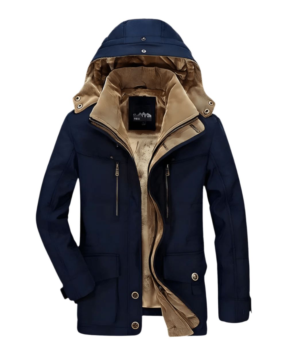 Men's Fleece-Lined Hooded Winter Parka